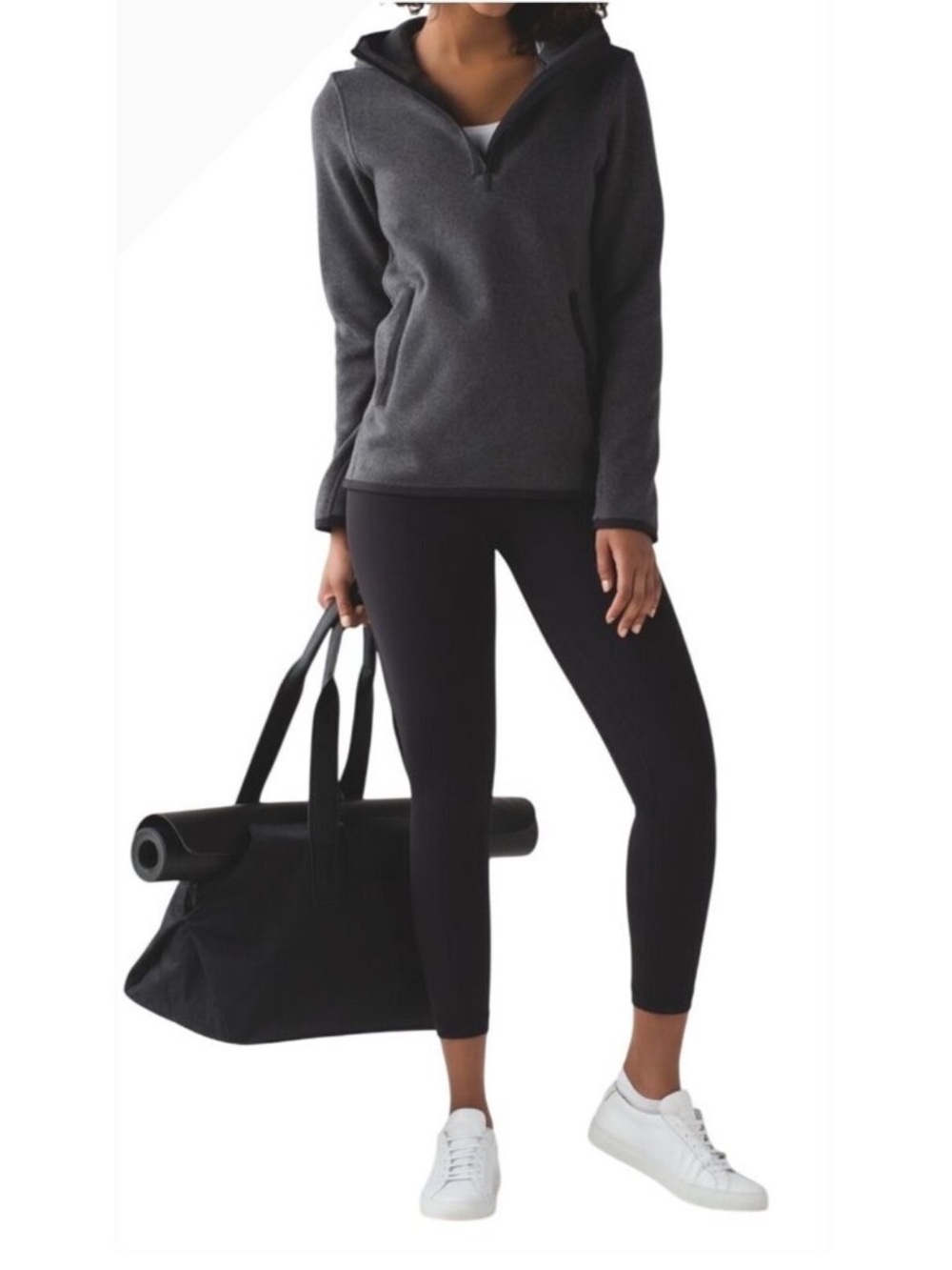 Lululemon It’s Fleecing Cold Pullover hoodie size 6 Heathered gray women’s - Picture 3 of 13